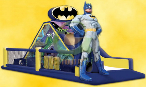 funny inflatable Batman slide